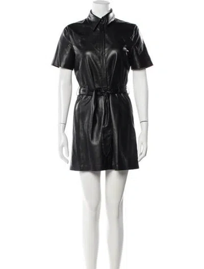 Pre-owned Nanushka Mini Dress In Black