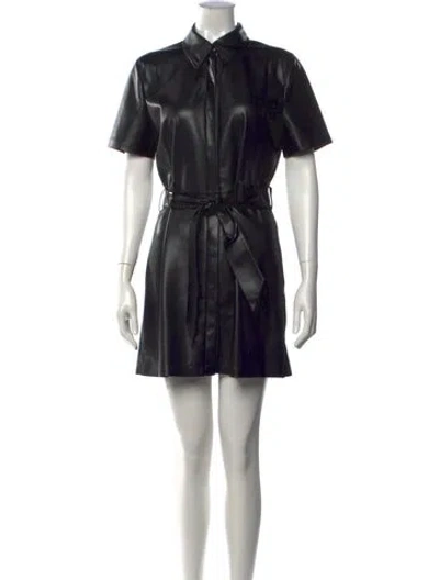 Pre-owned Nanushka Mini Dress In Black