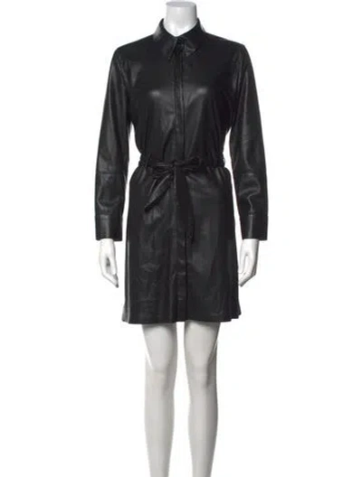 Pre-owned Nanushka Mini Dress In Black