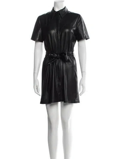 Pre-owned Nanushka Mini Dress In Black