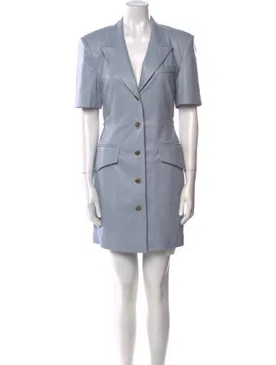 Pre-owned Nanushka Mini Dress In Blue