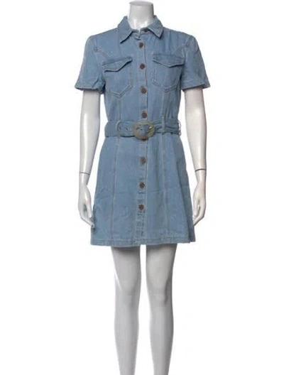 Pre-owned Nanushka Mini Dress In Blue