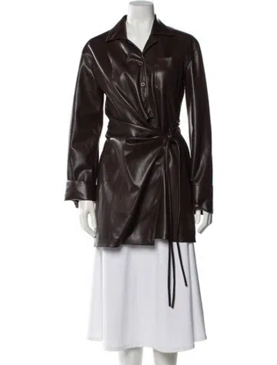Pre-owned Nanushka Mini Dress In Brown