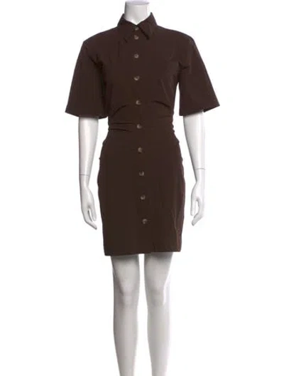 Pre-owned Nanushka Mini Dress In Brown