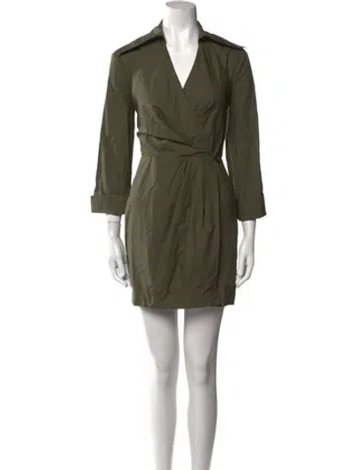 Pre-owned Nanushka Mini Dress In Green