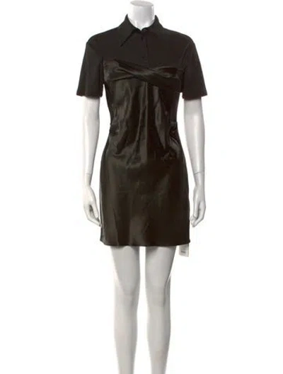 Pre-owned Nanushka Mini Dress In Green
