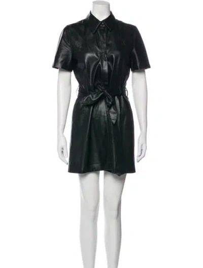 Pre-owned Nanushka Mini Dress In Green