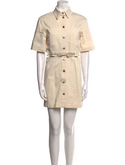 Pre-owned Nanushka Mini Dress In Neutral
