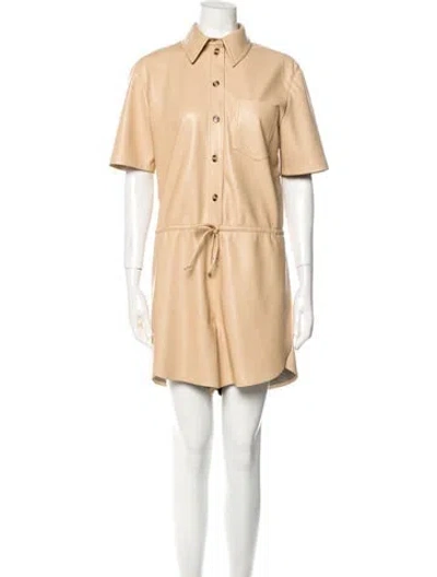 Pre-owned Nanushka Mini Dress In Neutral