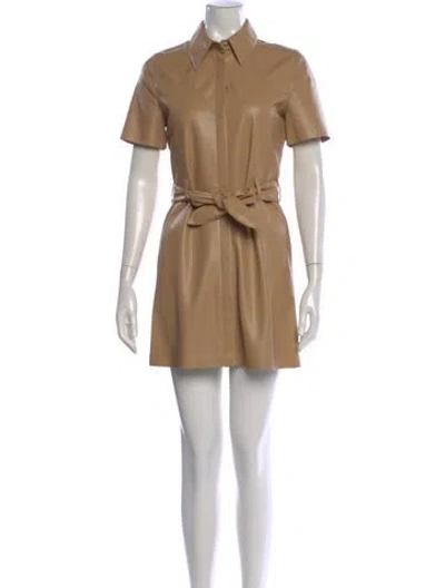 Pre-owned Nanushka Mini Dress In Neutral