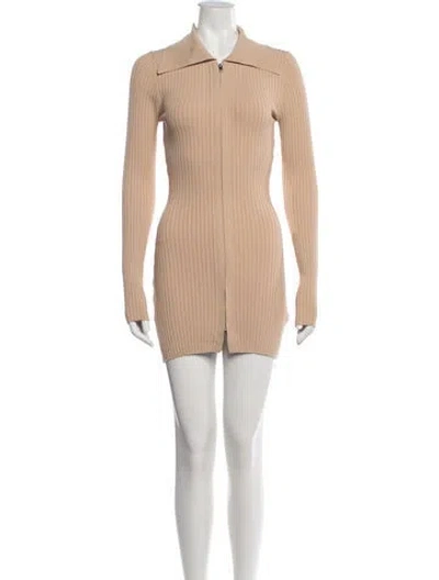Pre-owned Nanushka Mini Dress In Neutral