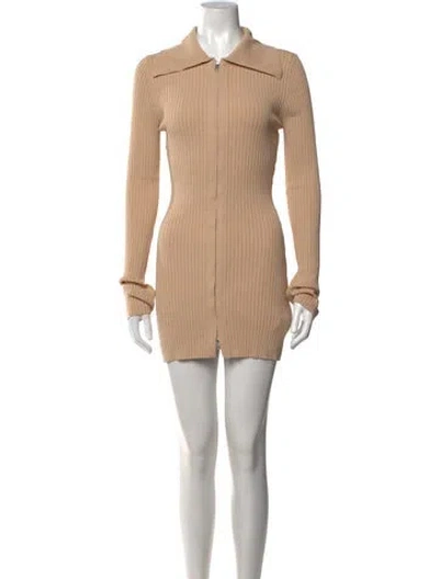 Pre-owned Nanushka Mini Dress In Neutrals