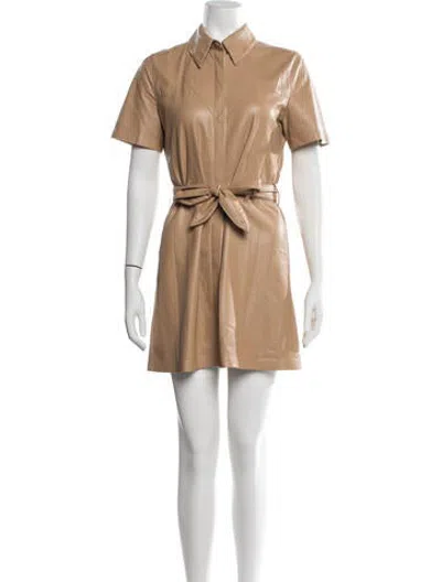 Pre-owned Nanushka Mini Dress In Neutrals