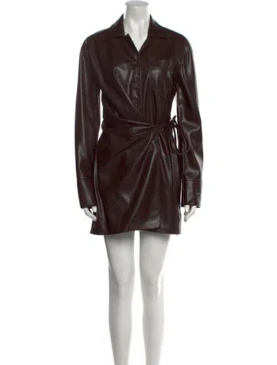Pre-owned Nanushka Mini Dress W/ Tags In Brown