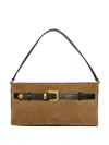 Nanushka Mini Harmonica Schultertasche Mit Schnallendetail In Brown
