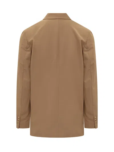 Nanushka Mini Shirt With Modern Tailoring In Brown