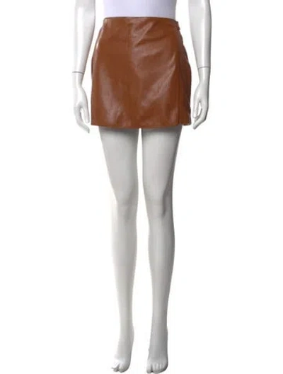 Pre-owned Nanushka Mini Shorts In Brown