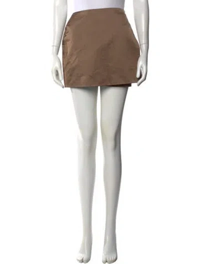 Pre-owned Nanushka Mini Shorts In Gold