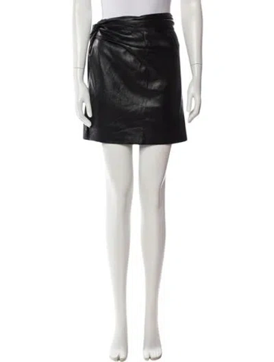 Pre-owned Nanushka Mini Skirt In Black