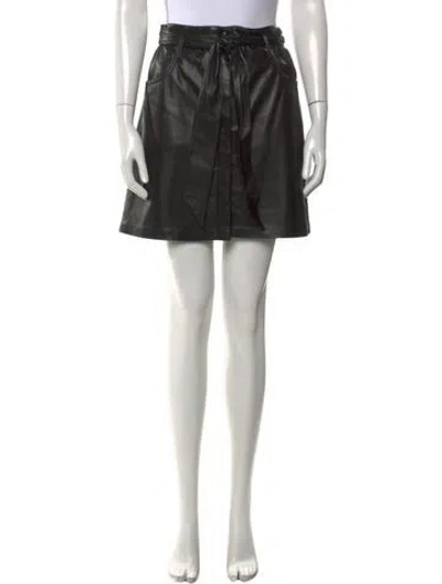 Pre-owned Nanushka Mini Skirt In Black