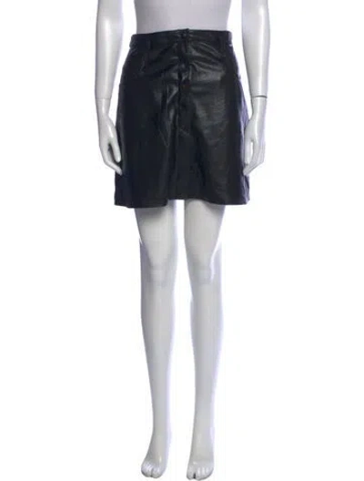 Pre-owned Nanushka Mini Skirt In Black