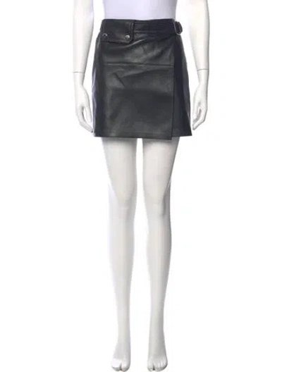 Pre-owned Nanushka Mini Skirt In Black