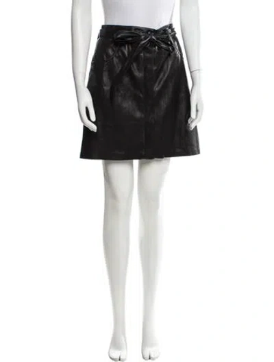 Pre-owned Nanushka Mini Skirt In Black