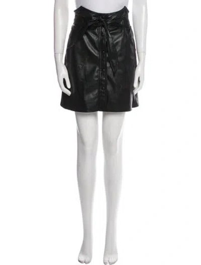 Pre-owned Nanushka Mini Skirt In Black