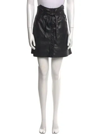 Pre-owned Nanushka Mini Skirt In Black