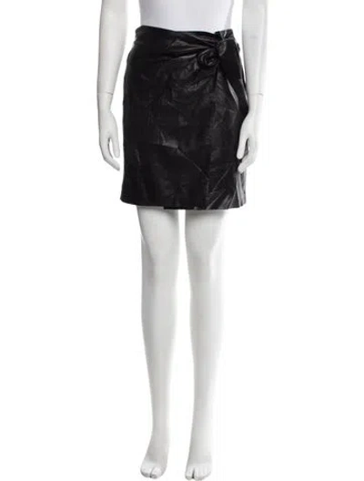 Pre-owned Nanushka Mini Skirt In Black