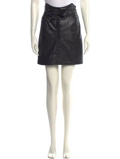 Pre-owned Nanushka Mini Skirt In Black