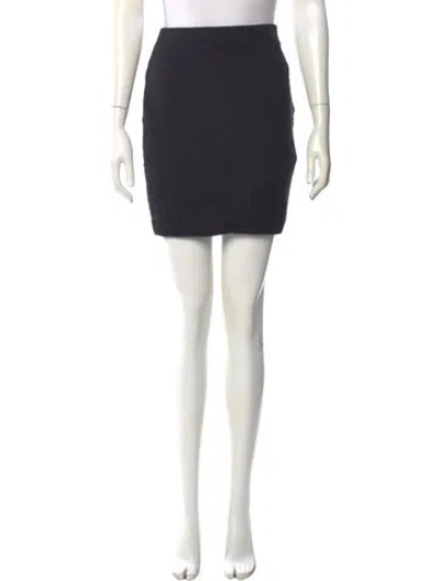 Pre-owned Nanushka Mini Skirt In Black