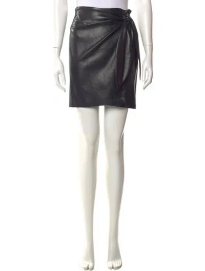 Pre-owned Nanushka Mini Skirt In Black