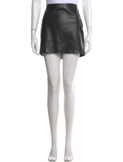 Pre-owned Nanushka Mini Skirt In Black
