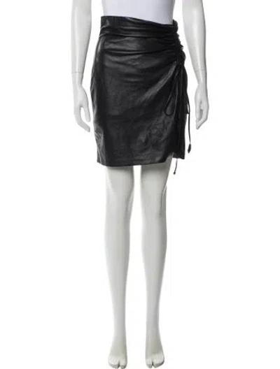 Pre-owned Nanushka Mini Skirt In Black