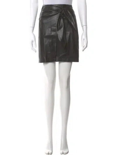 Pre-owned Nanushka Mini Skirt In Black