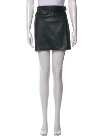 Pre-owned Nanushka Mini Skirt In Black