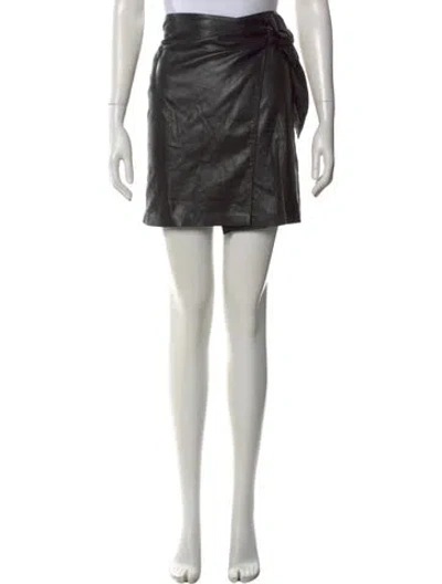 Pre-owned Nanushka Mini Skirt In Black