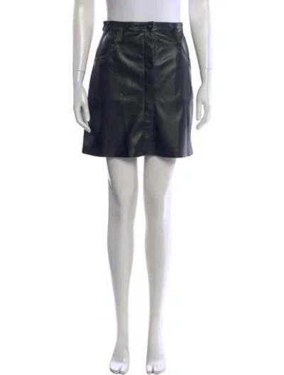 Pre-owned Nanushka Mini Skirt In Black