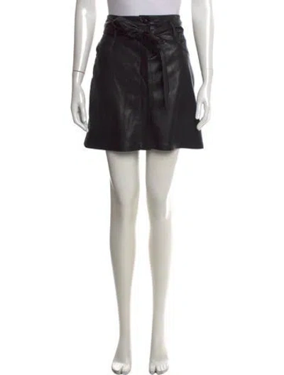 Pre-owned Nanushka Mini Skirt In Black
