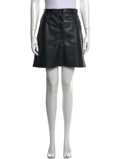 Pre-owned Nanushka Mini Skirt In Black