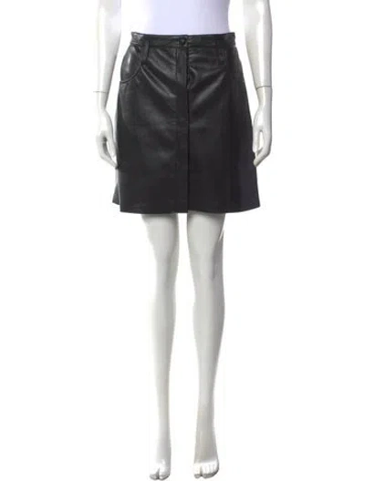 Pre-owned Nanushka Mini Skirt In Black