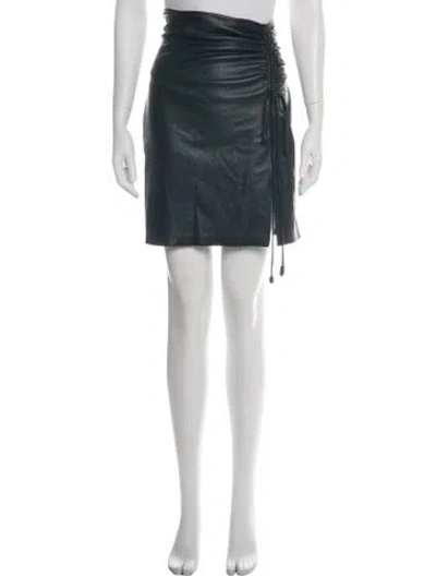 Pre-owned Nanushka Mini Skirt In Black