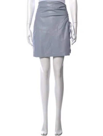 Pre-owned Nanushka Mini Skirt In Blue