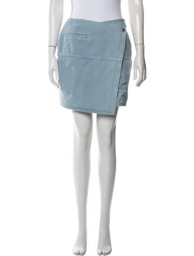 Pre-owned Nanushka Mini Skirt In Blue