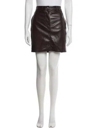 Pre-owned Nanushka Mini Skirt In Brown