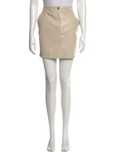 Pre-owned Nanushka Mini Skirt In Neutral