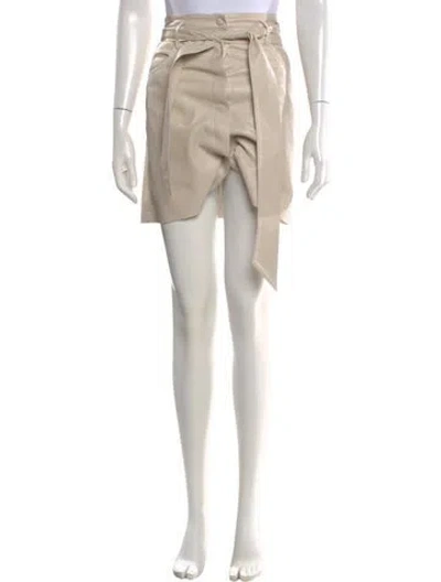Pre-owned Nanushka Mini Skirt In Neutral