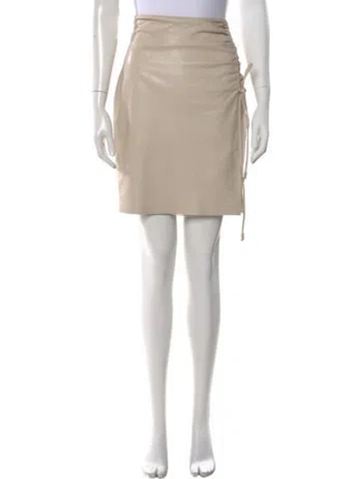 Pre-owned Nanushka Mini Skirt In Neutral
