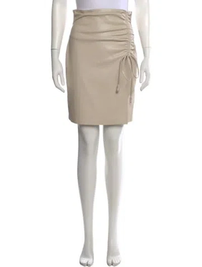 Pre-owned Nanushka Mini Skirt In Neutral